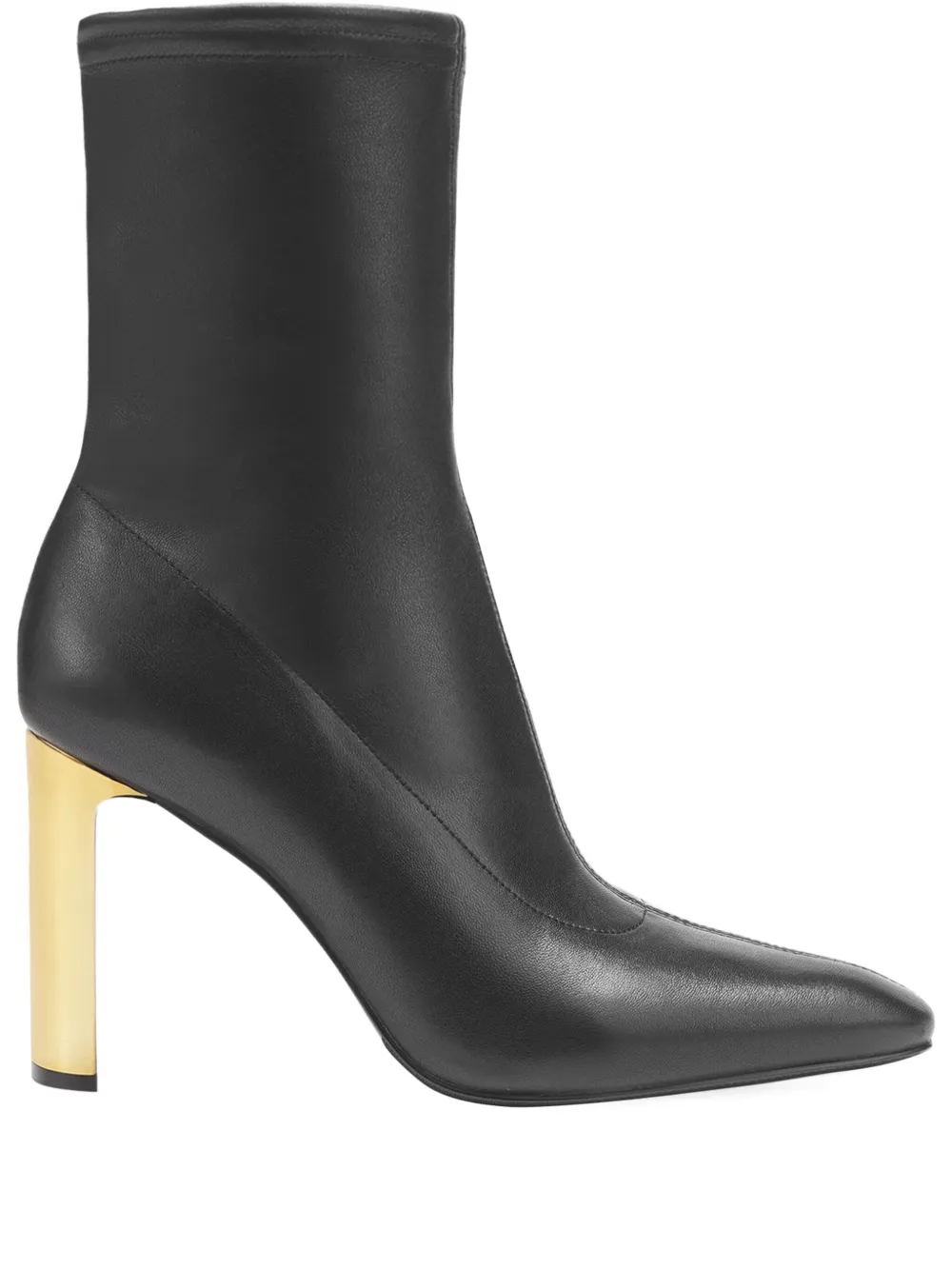 Potamy Leather Ankle Boots In Black
