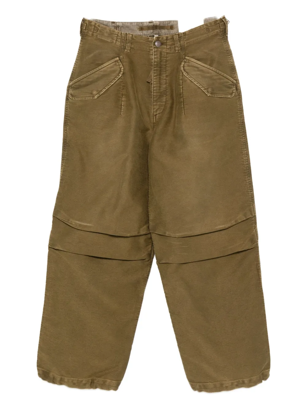R13 Cotton Trousers In Green