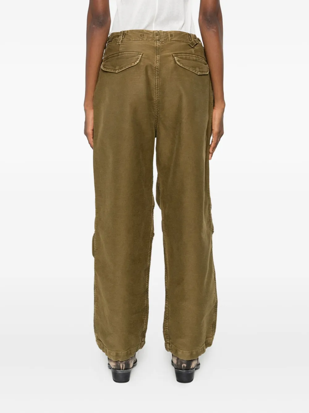 R13 Cotton Trousers In Green