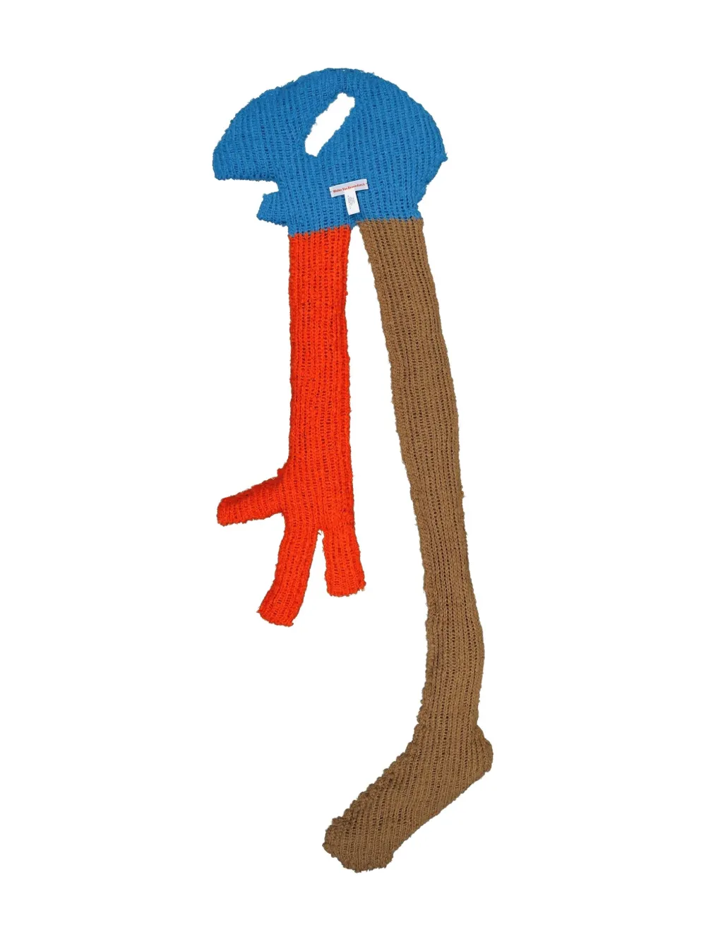 Walter Van Beirendonck ribbed scarf - Blauw