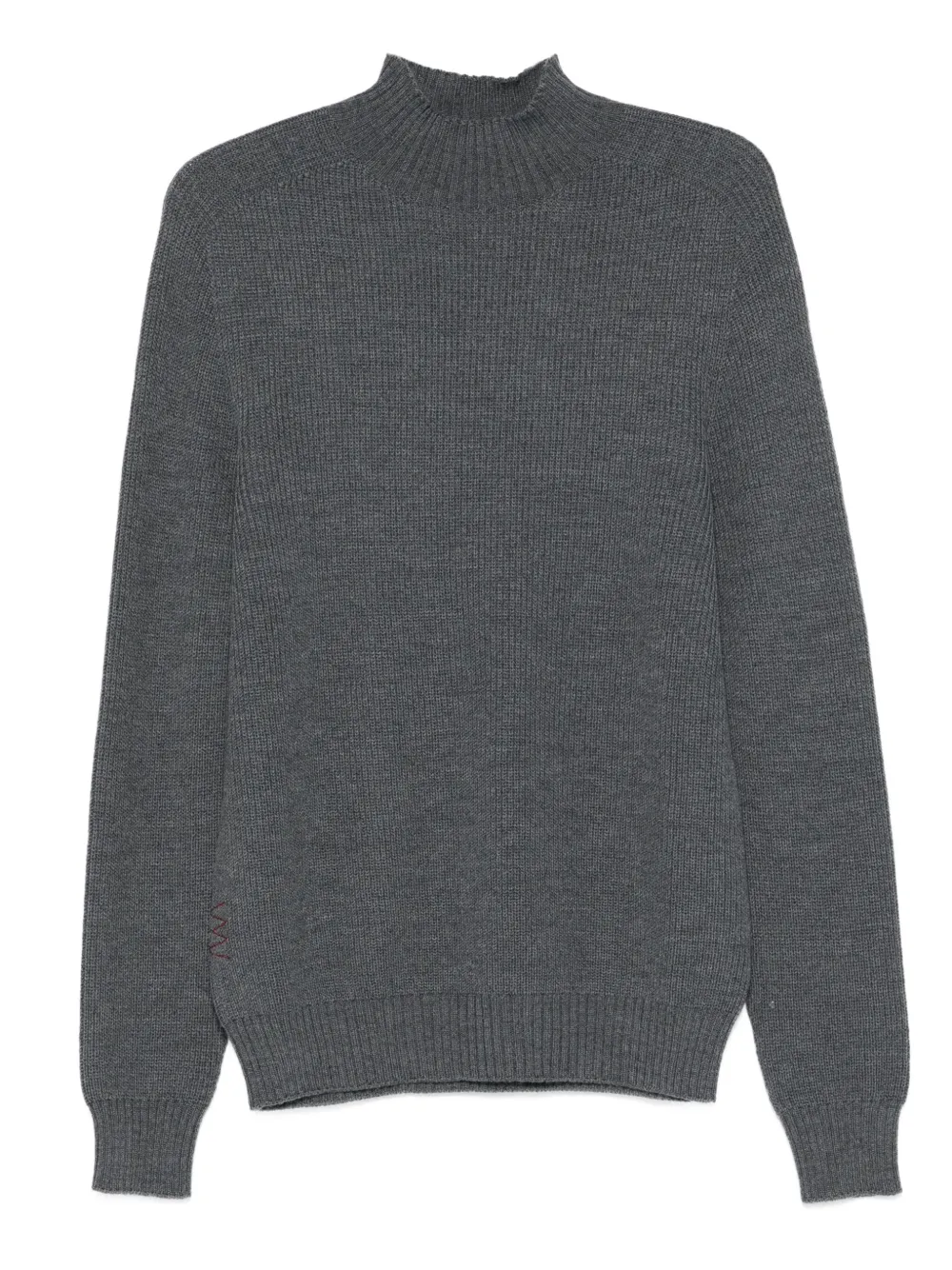AMARANTO  ribbed high-neck sweater | Grey | Image 1
