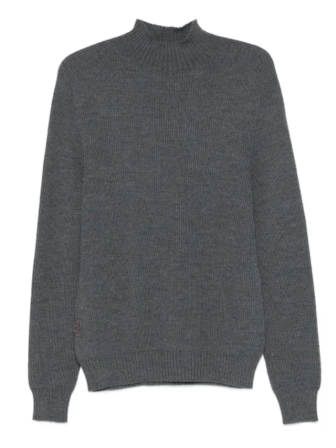 AMARANTO  ribbed high-neck sweater 