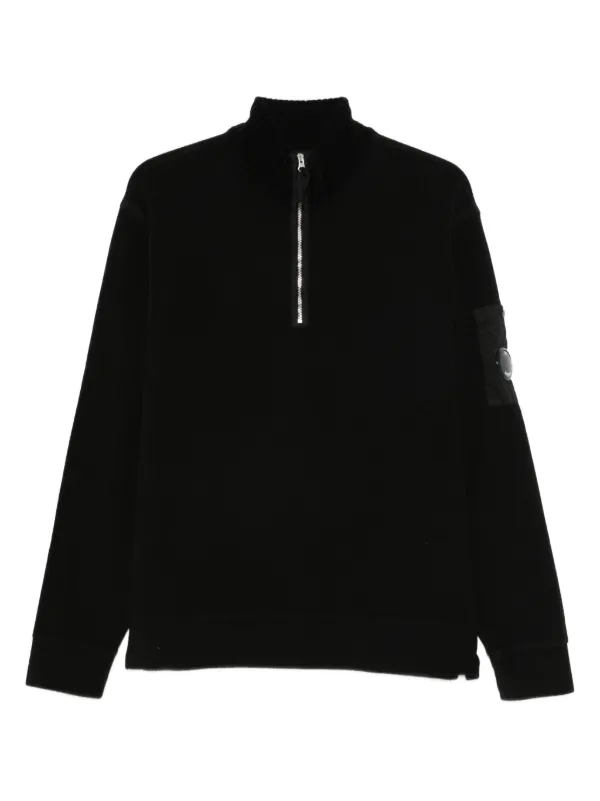 C.P. Company ハーフジップ セーター | ブラック | FARFETCH JP