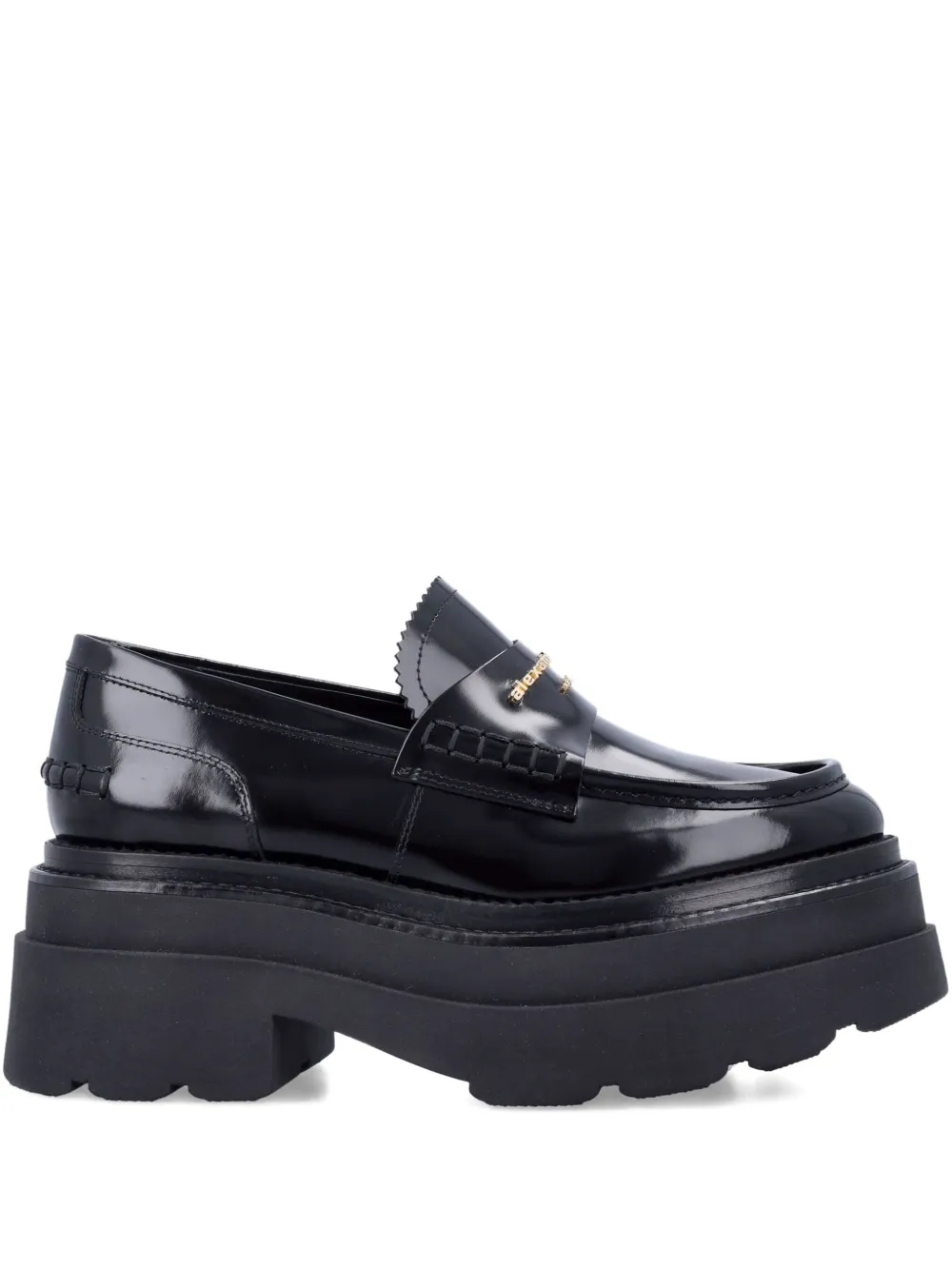 Alexander Wang 75mm Carter Platform Loafers In Blue