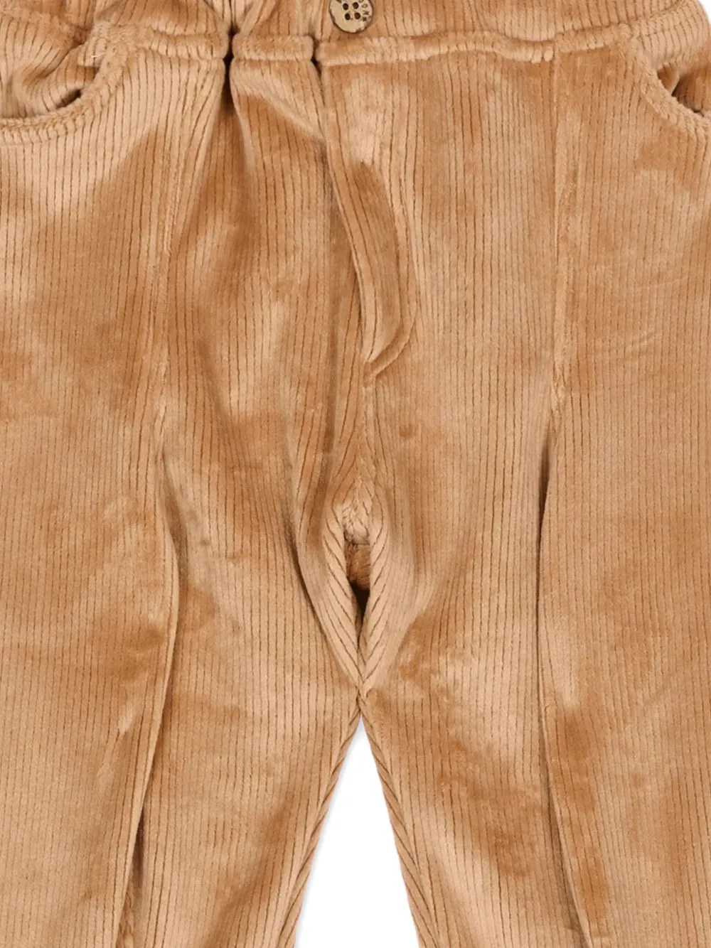 Bamboom Corduroy Button Trousers In Brown