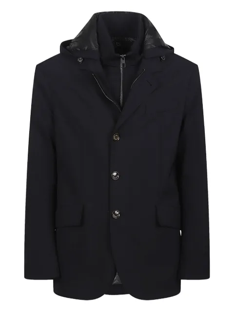 Montecore hooded single-breasted jacket