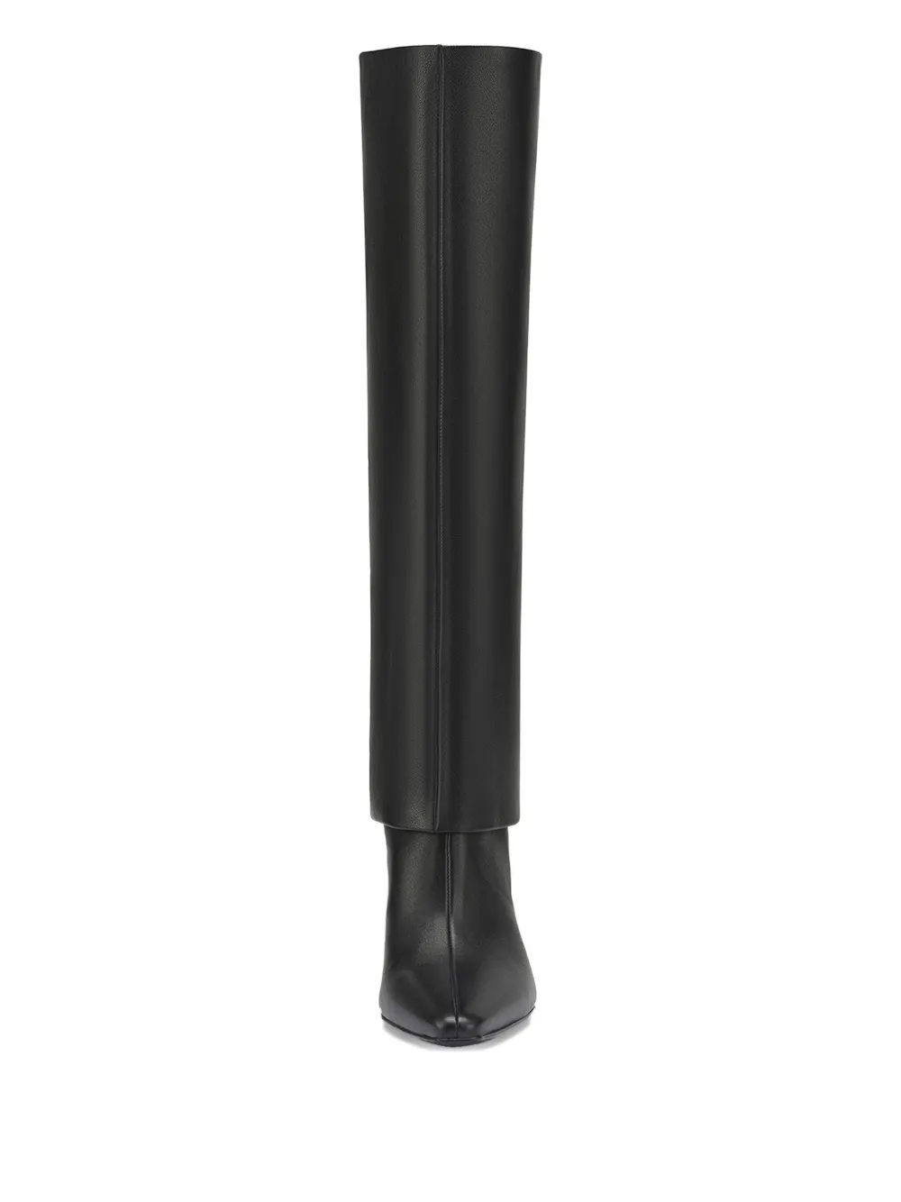 Potamy Leather Heeled Knee-high Boots In Black