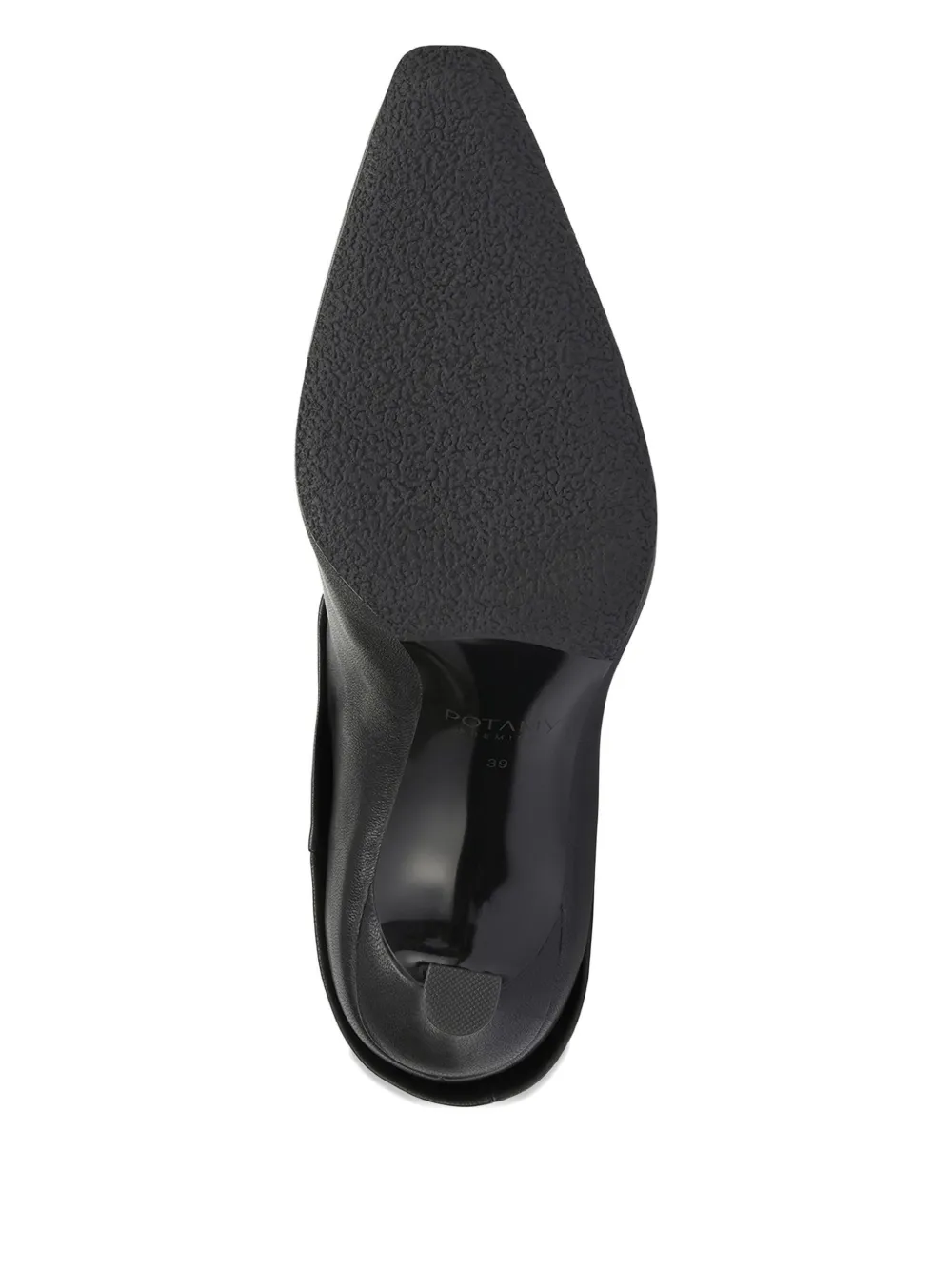 Potamy Leather Heeled Knee-high Boots In Black