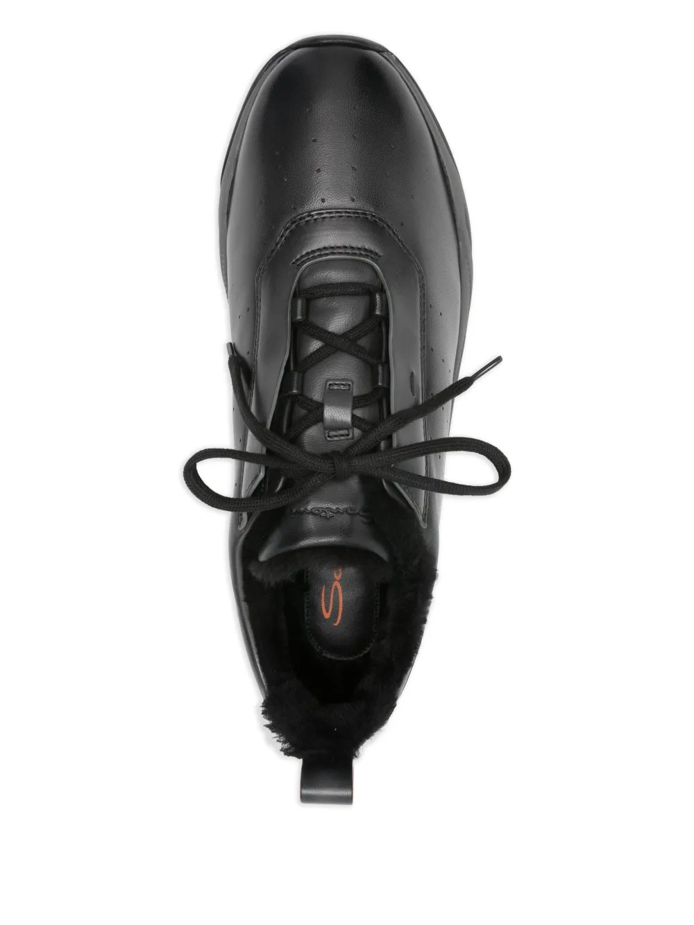 Santoni Leren sneakers Zwart