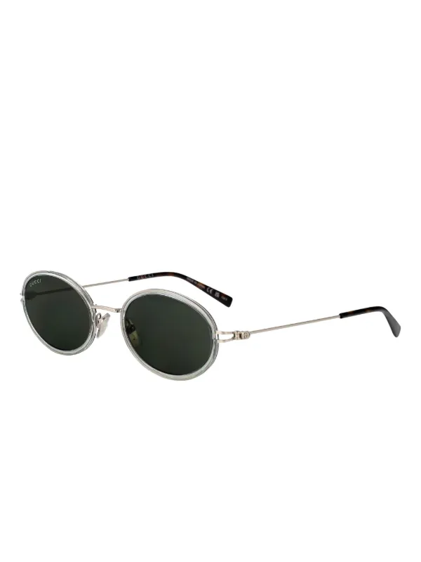 Gucci Eyewear GG1980S oval-frame Sunglasses | Silver  display picture 1