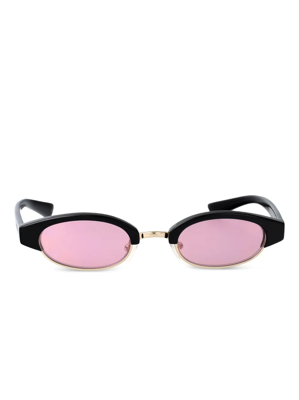 Alexander McQueen Eyewear AM0534S oval-frame sunglasses | Black | Image 1