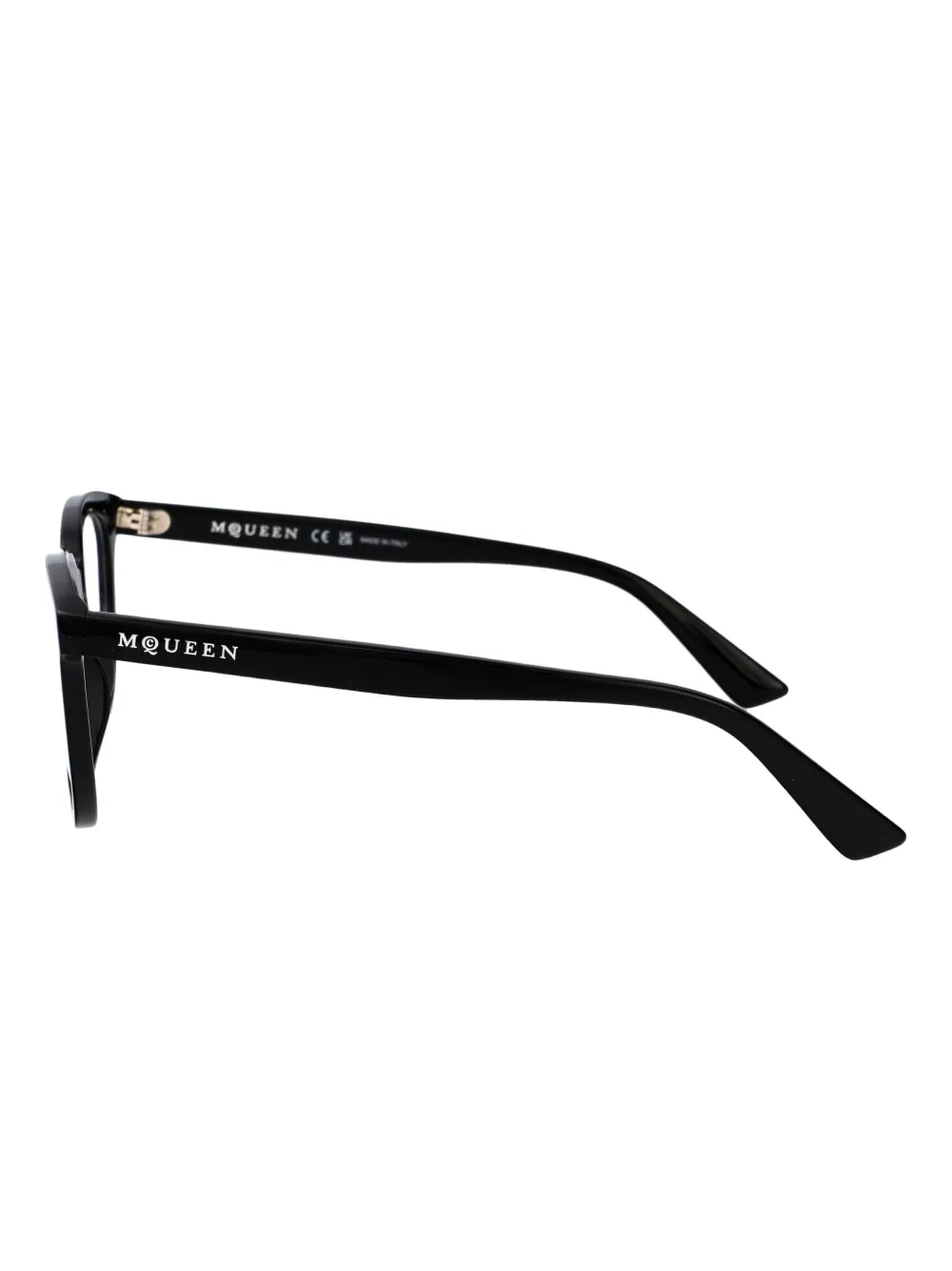 Alexander McQueen Eyewear AM0539O bril Zwart