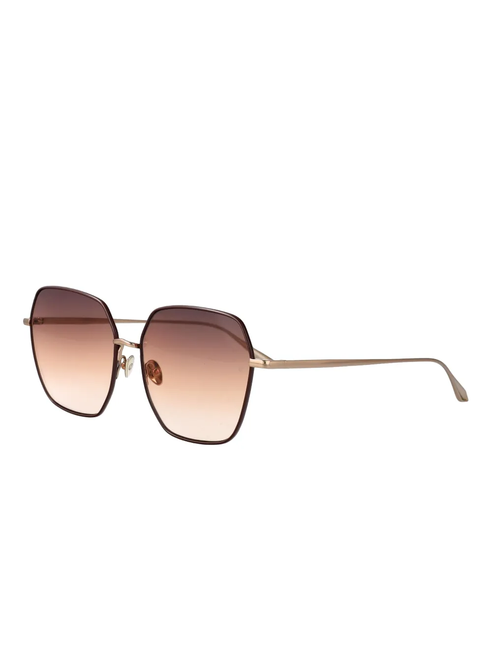 Linda Farrow Darcie geometric sunglasses - Zwart