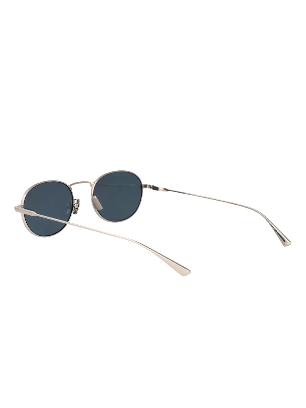 Saint Laurent Eyewear Zonnebril met rond montuur Zilver