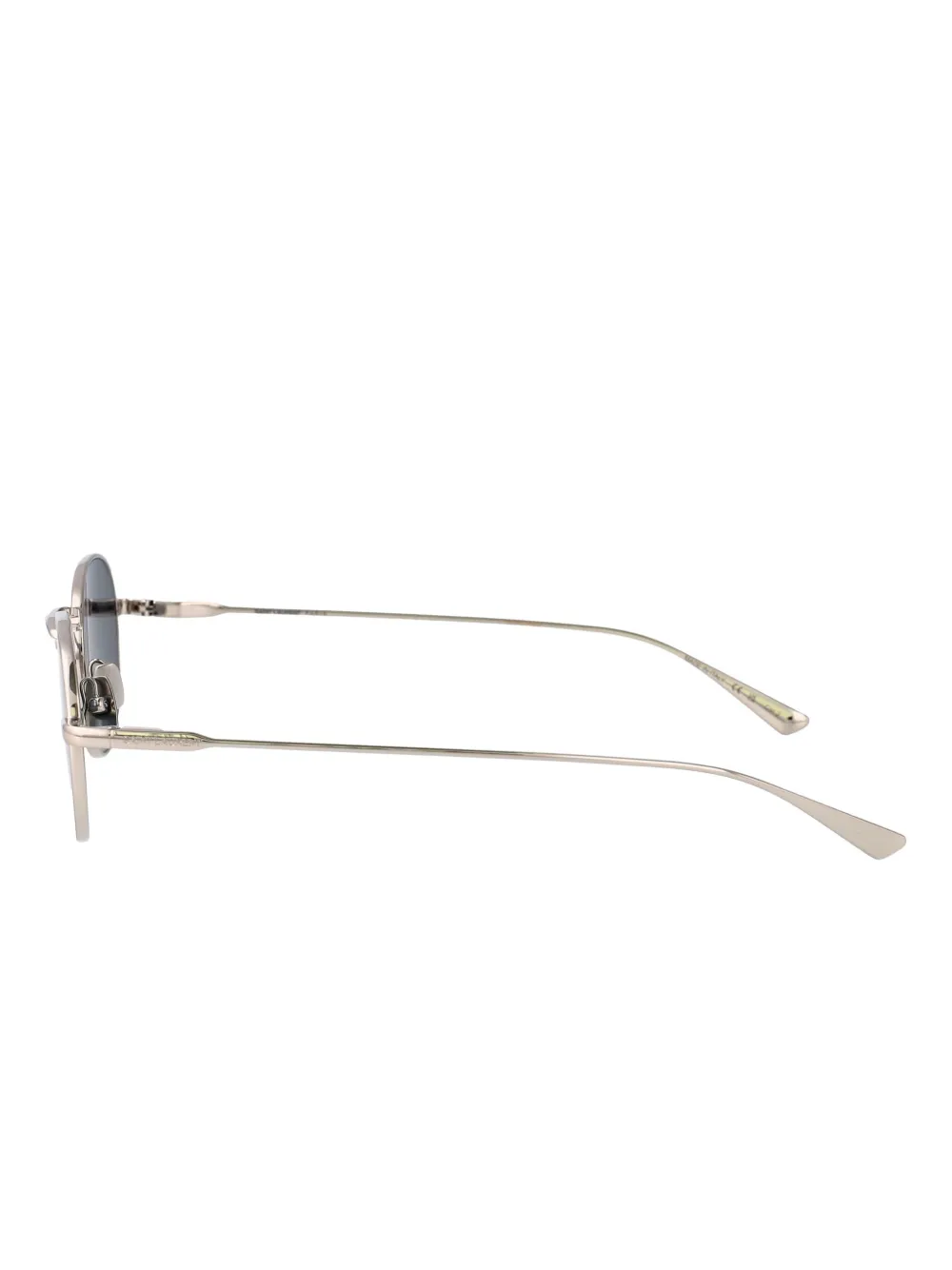 Saint Laurent Eyewear Zonnebril met rond montuur Zilver