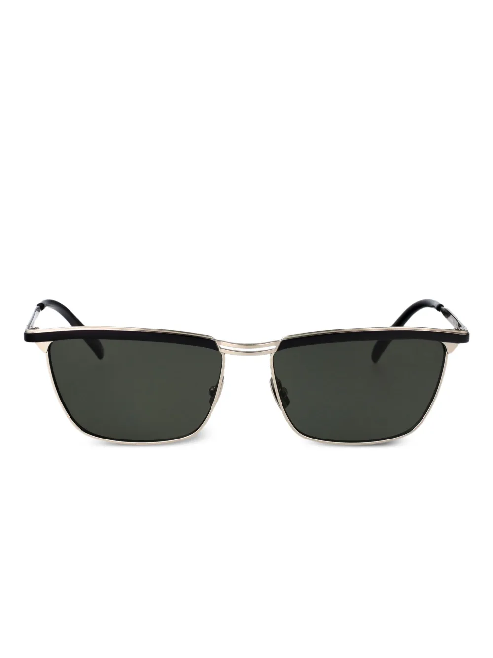 Saint Laurent Eyewear JOE rectangle-frame sunglasses | Silver | Image 1