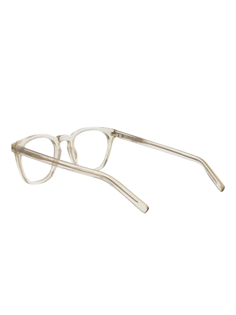Saint Laurent Eyewear Bril met rond montuur Wit