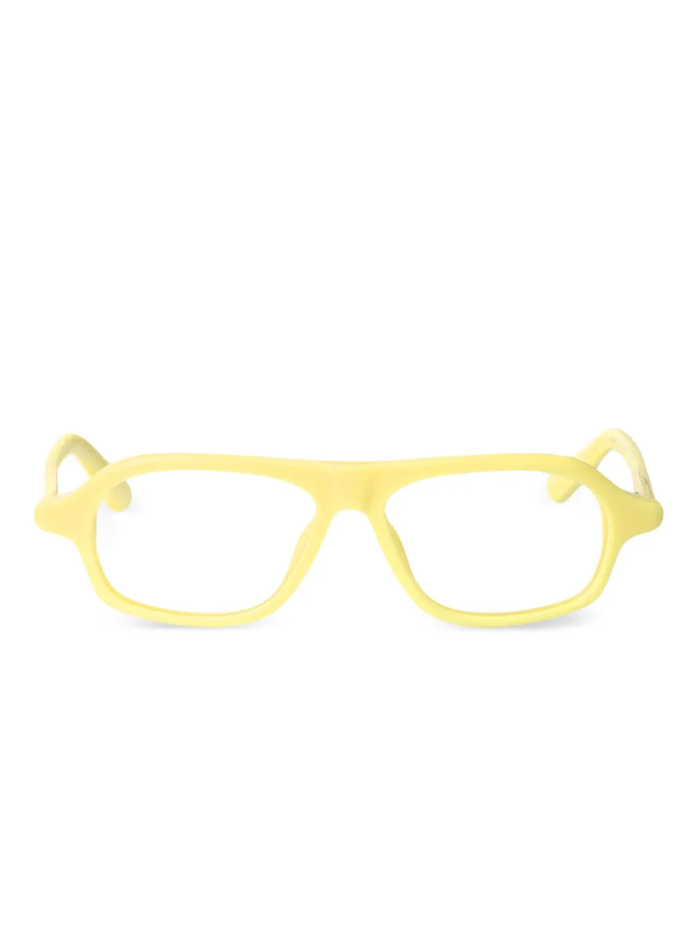 Jacquemus Becane geometric-frame glasses | Yellow | Image 1
