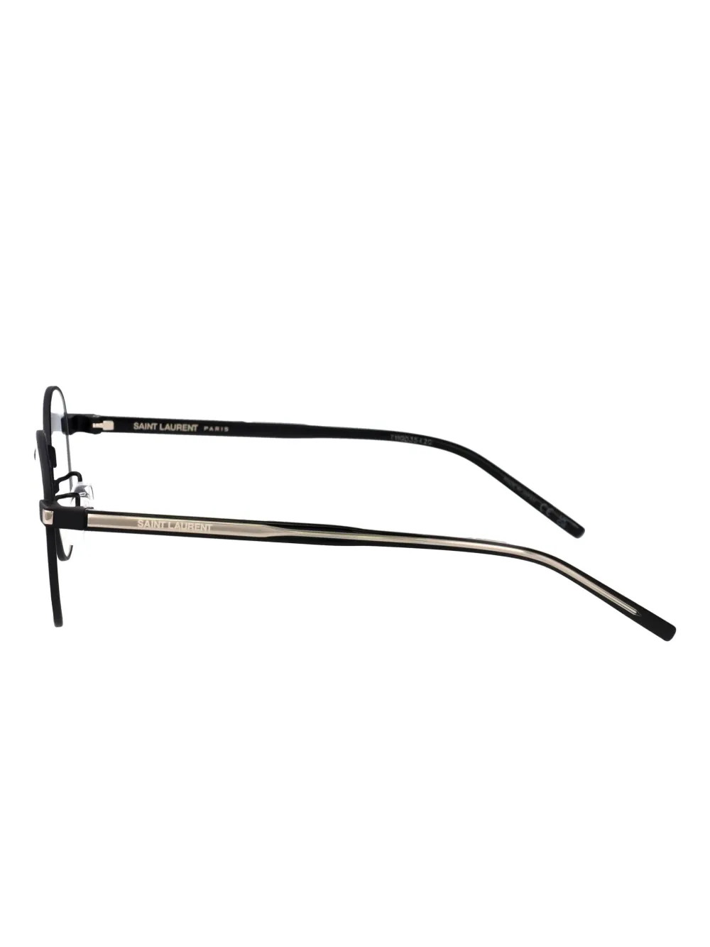 Saint Laurent Eyewear Bril met rond montuur Zwart