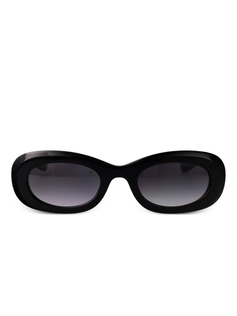 Alexander McQueen Eyewear oval-frame sunglasses - Nero
