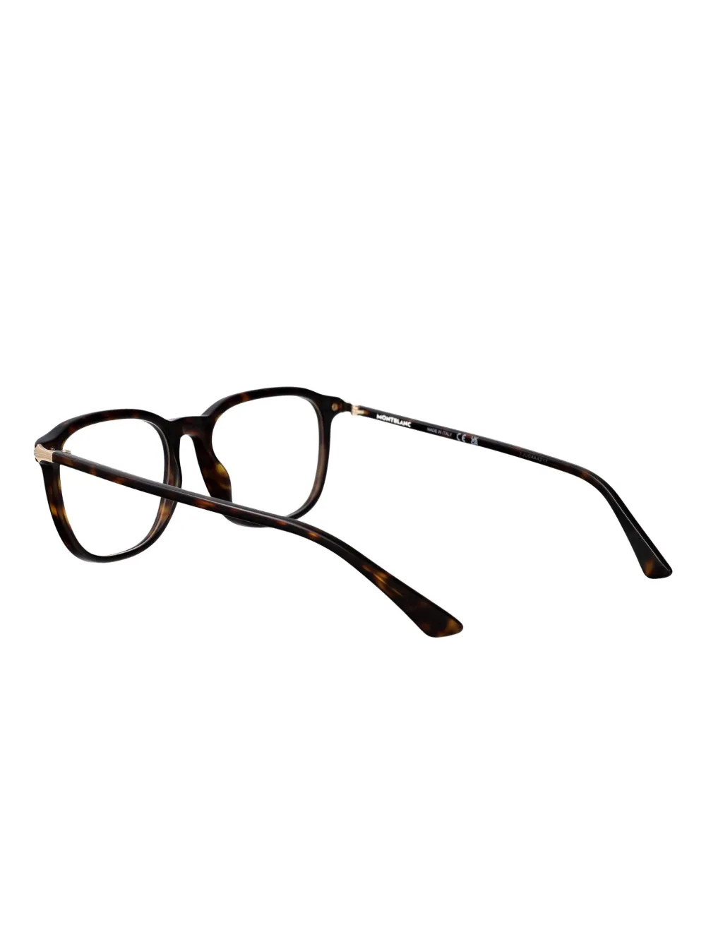 Montblanc Bril met rond montuur Bruin