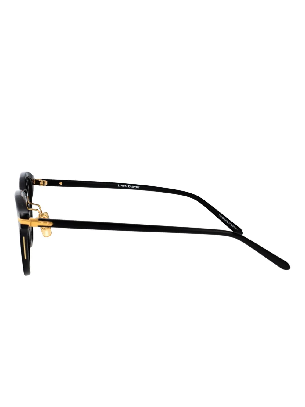 Linda Farrow Nouvel bril met rond montuur Zwart