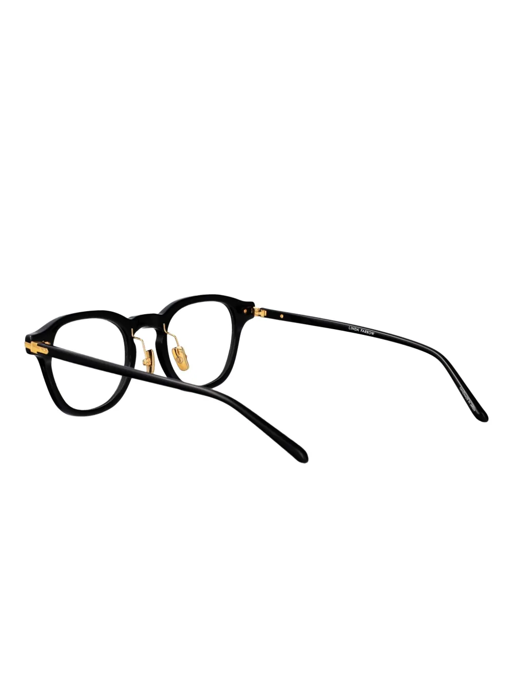 Linda Farrow Nouvel bril met rond montuur Zwart