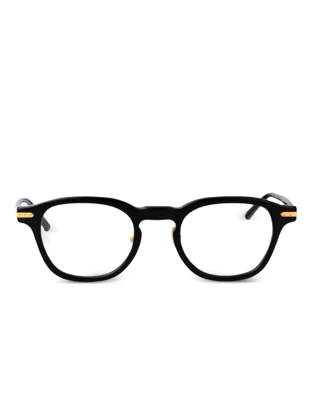 Linda Farrow Nouvel round-frame glasses | Black | Image 1