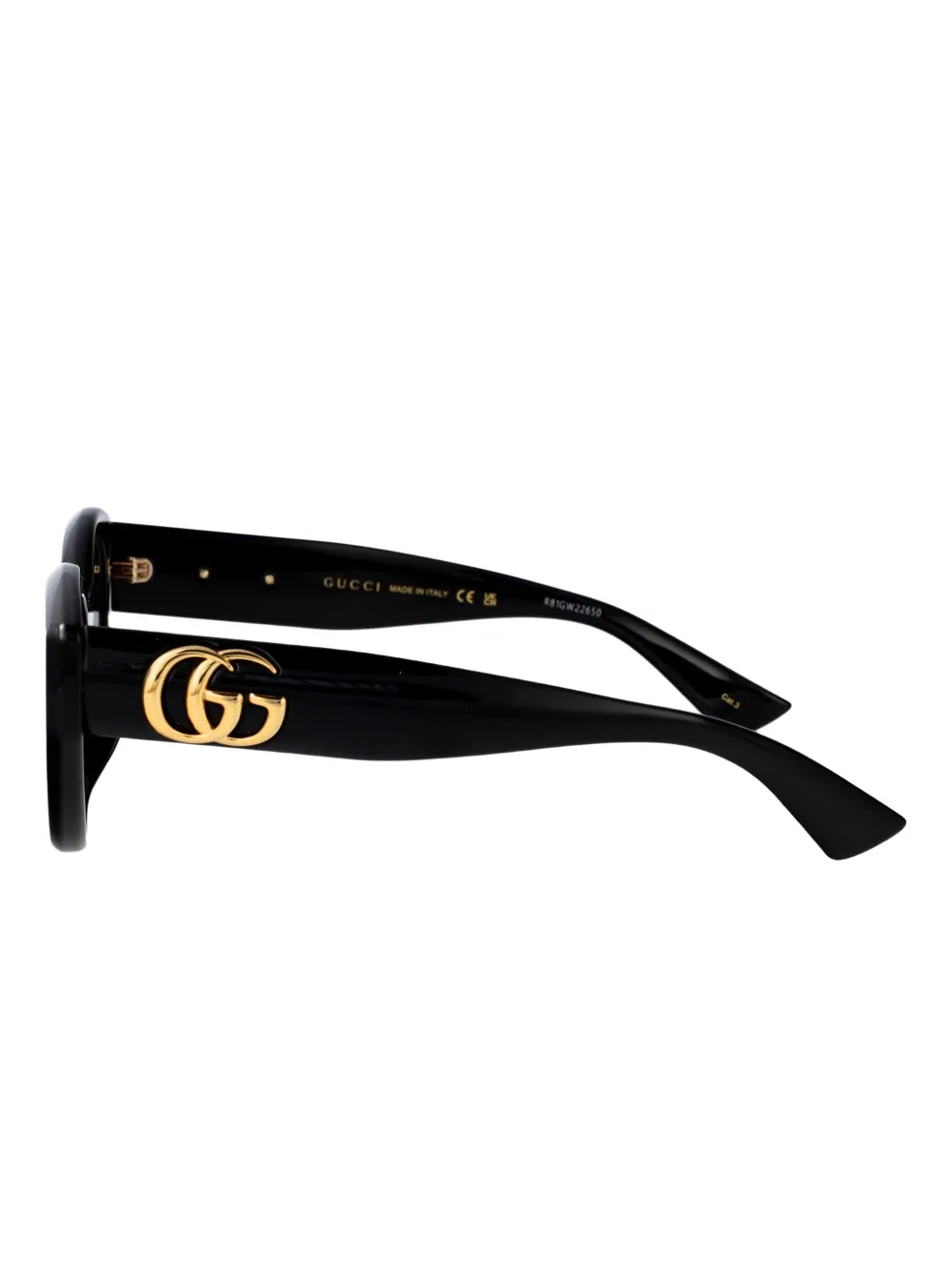 Gucci Eyewear Zonnebril met cat-eye montuur Zwart