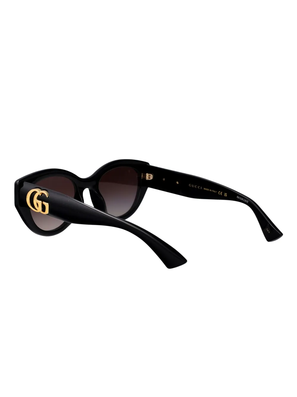 Gucci Eyewear Zonnebril met cat-eye montuur Zwart