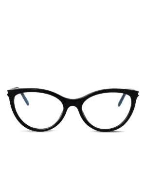Prada Eyewear キャットアイ メガネフレーム | ブラック | FARFETCH JP