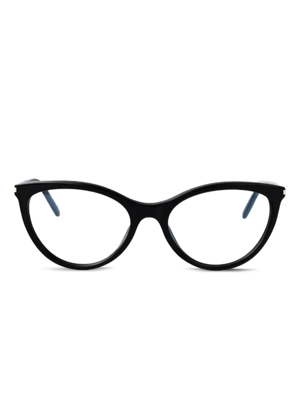 Saint Laurent Eyewear キャットアイメガネフレーム | ブラック