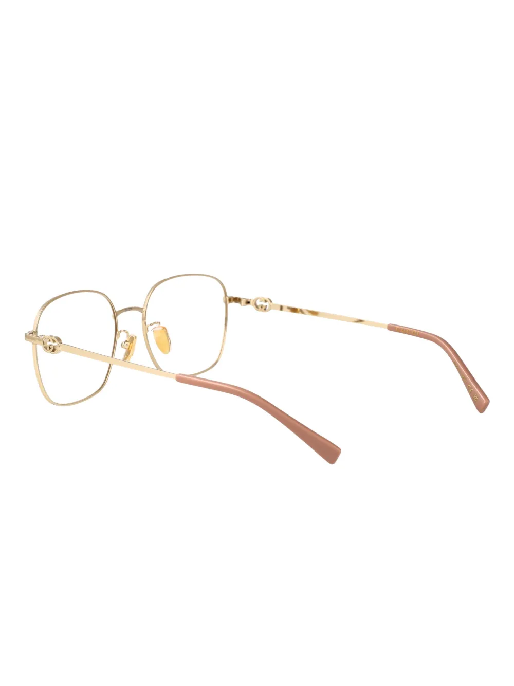 Gucci Eyewear Bril met rond montuur Goud
