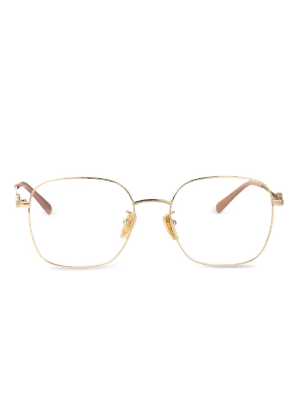 Gucci Eyewear ラウンドメガネフレーム | ゴールドトーン | FARFETCH JP