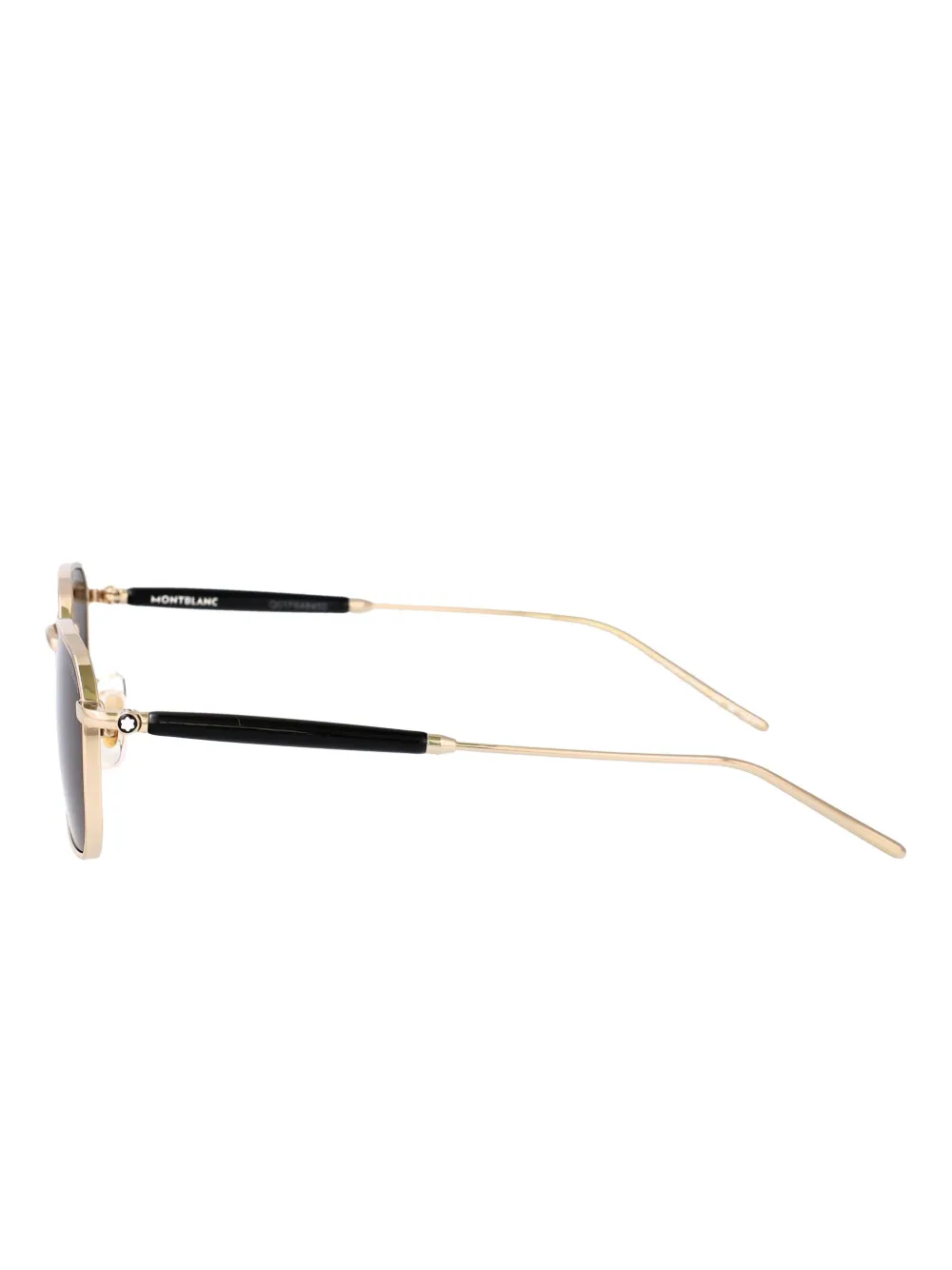 Montblanc Zonnebril met vierkant montuur Goud
