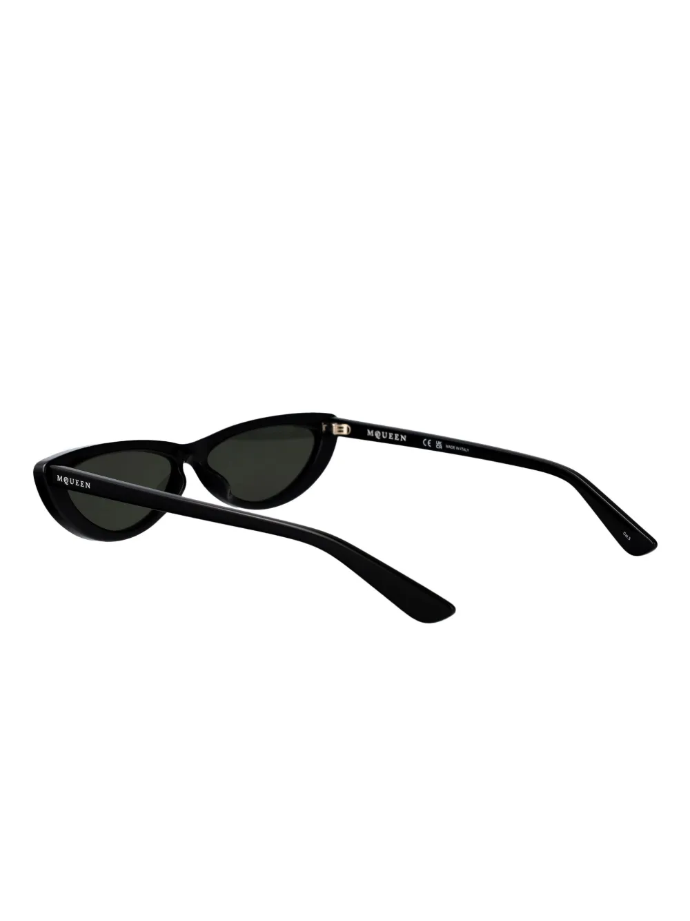 Alexander McQueen Eyewear Zonnebril met cat-eye montuur Zwart
