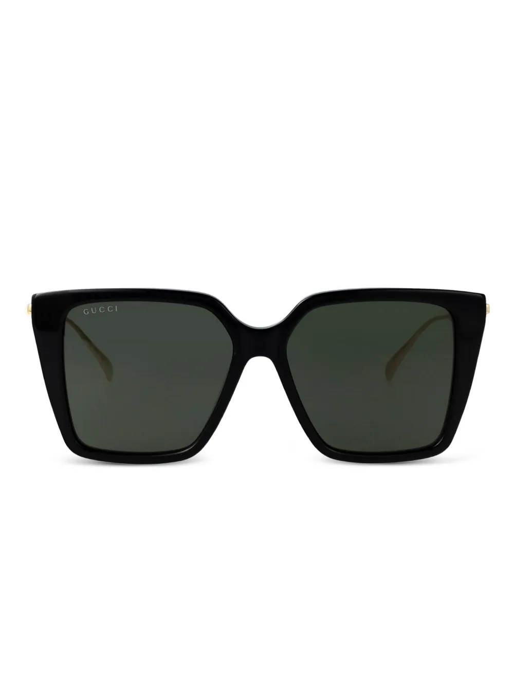 Gucci Eyewear pearl-embellished square-frame sunglasses - Nero