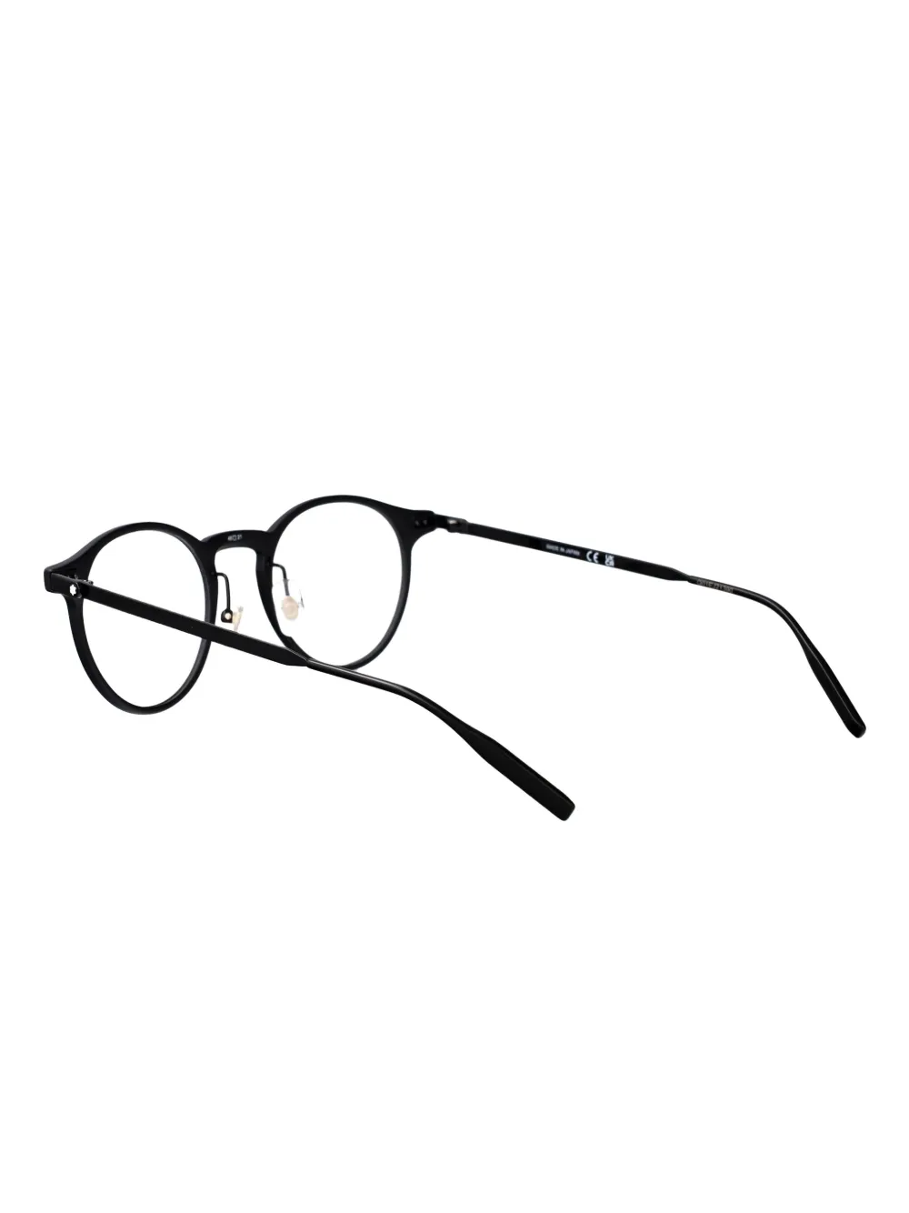 Montblanc Bril met rond montuur Zwart