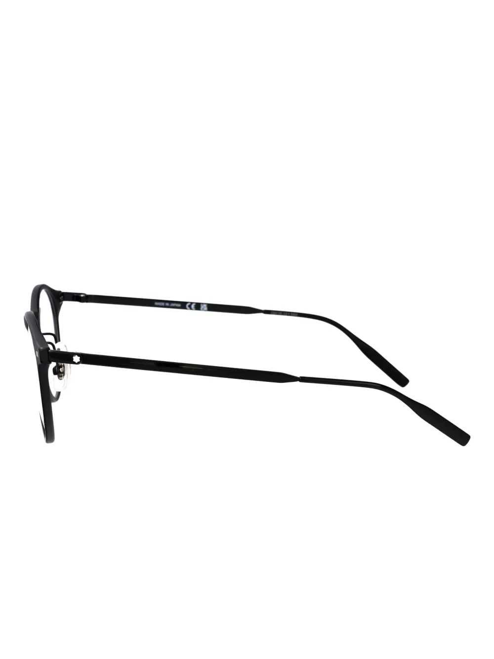 Montblanc Bril met rond montuur Zwart