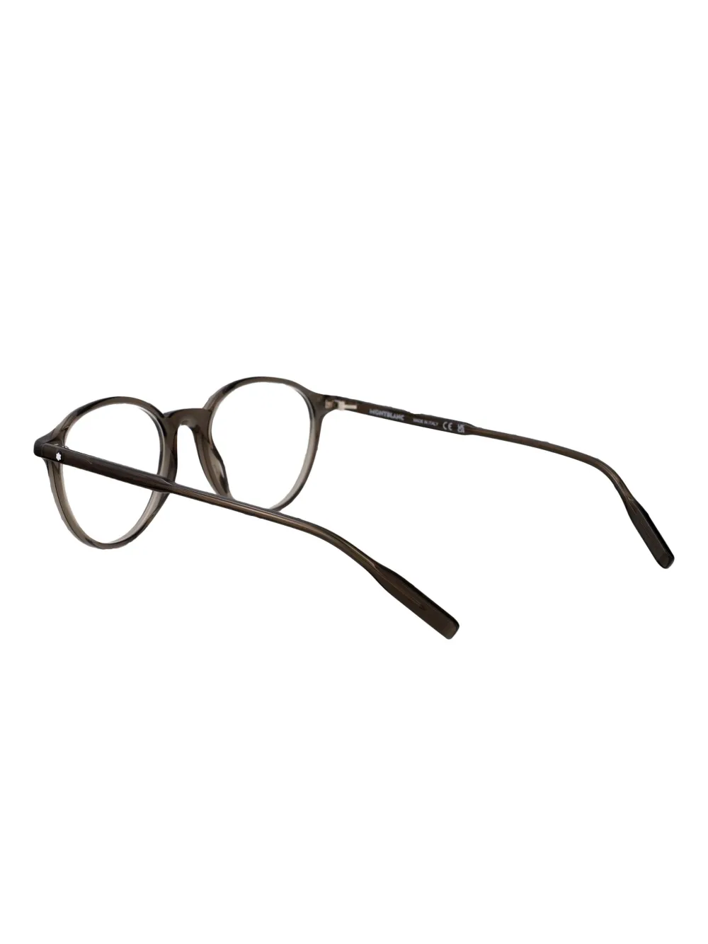 Montblanc Bril met rond montuur Bruin