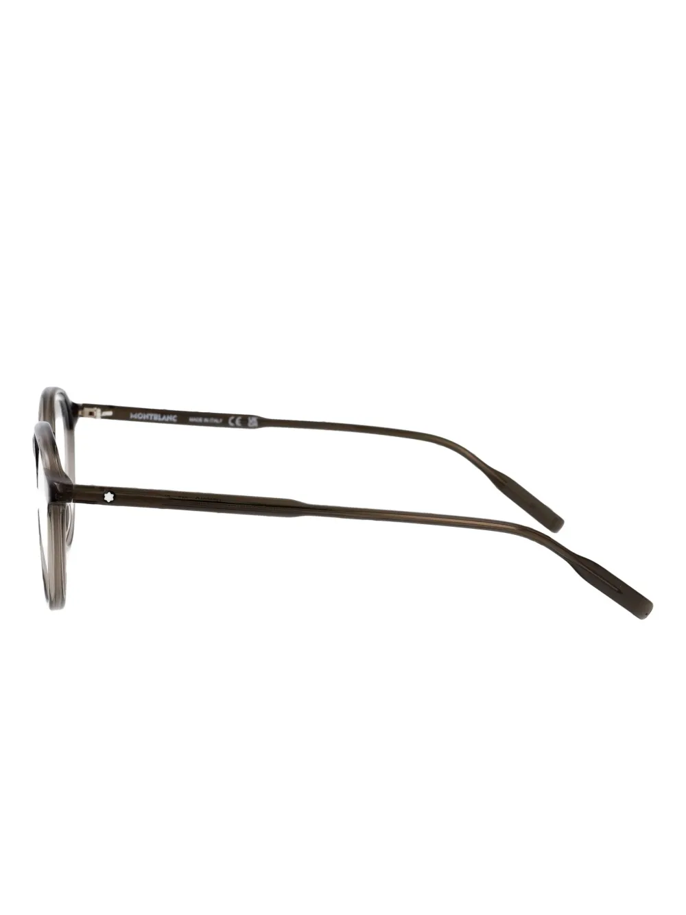 Montblanc Bril met rond montuur Bruin