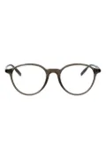 Montblanc round frame glasses - Brown