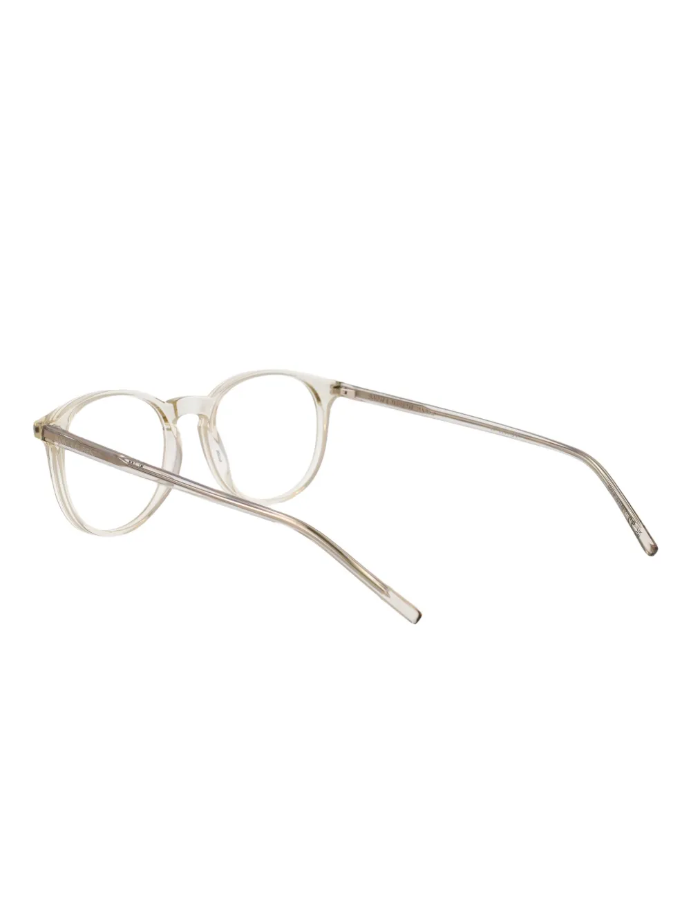 Saint Laurent Eyewear Bril met rond montuur Wit