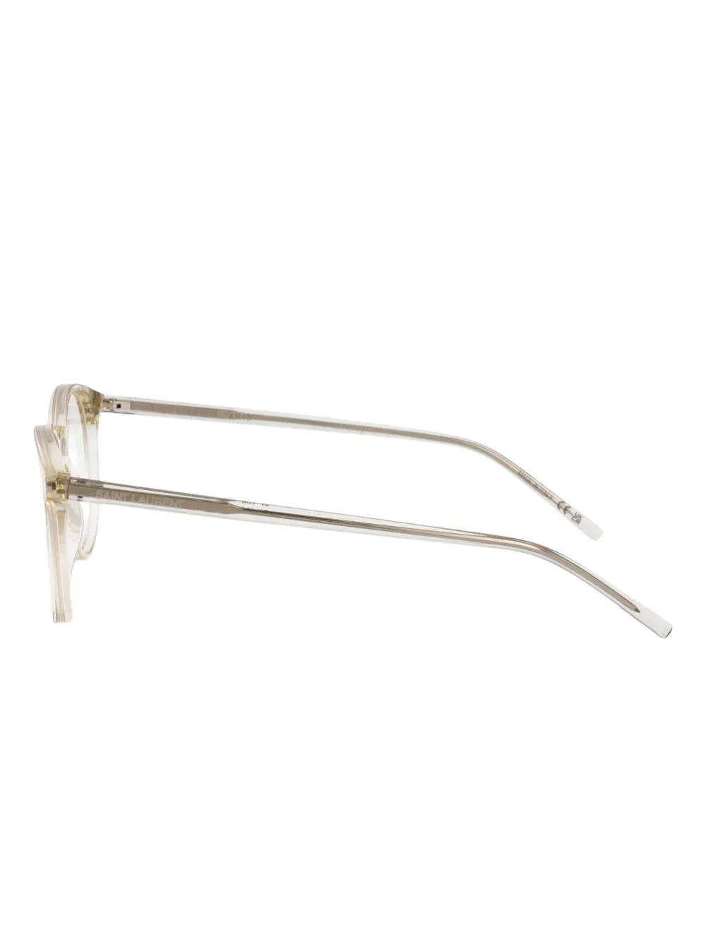 Saint Laurent Eyewear Bril met rond montuur Wit