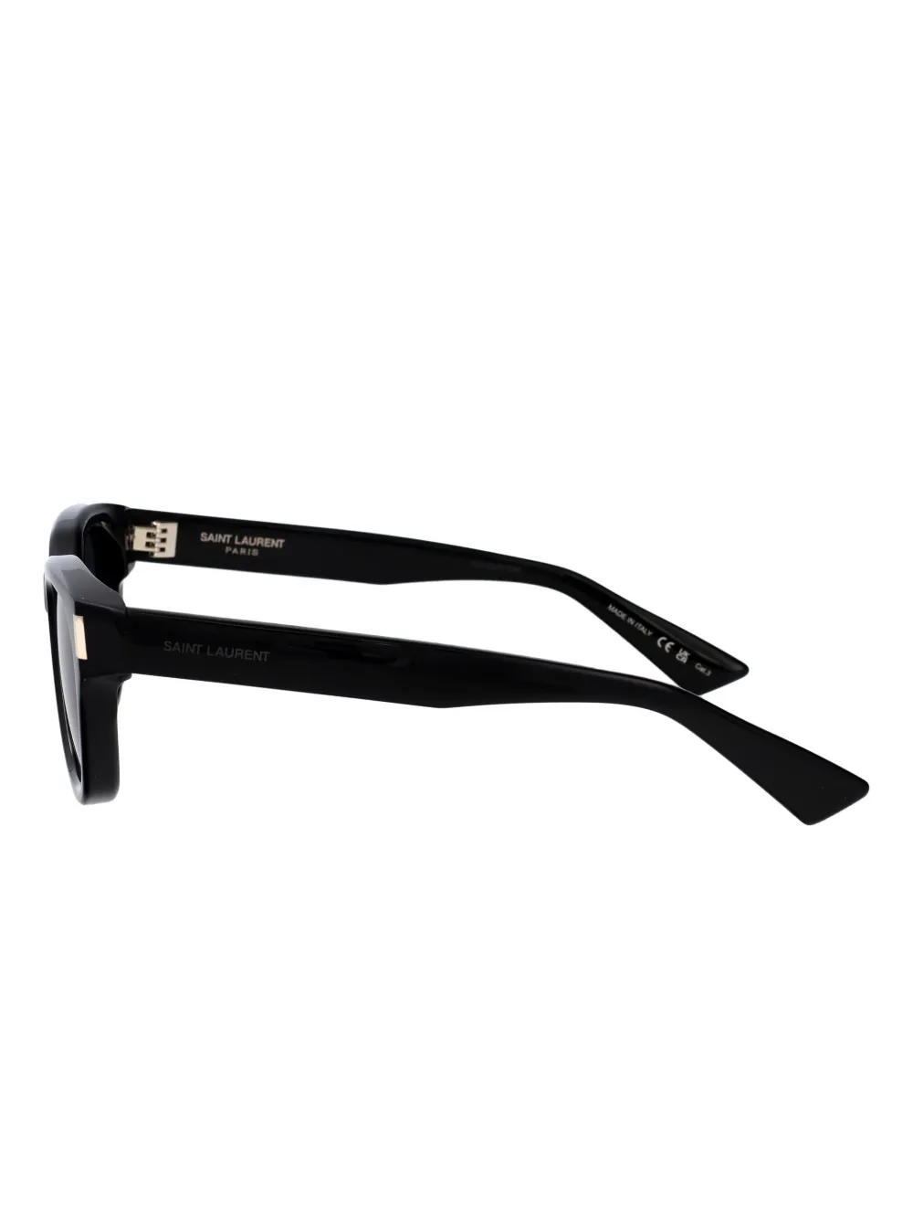 Saint Laurent Eyewear LARGE zonnebril met rechthoekig montuur Zwart