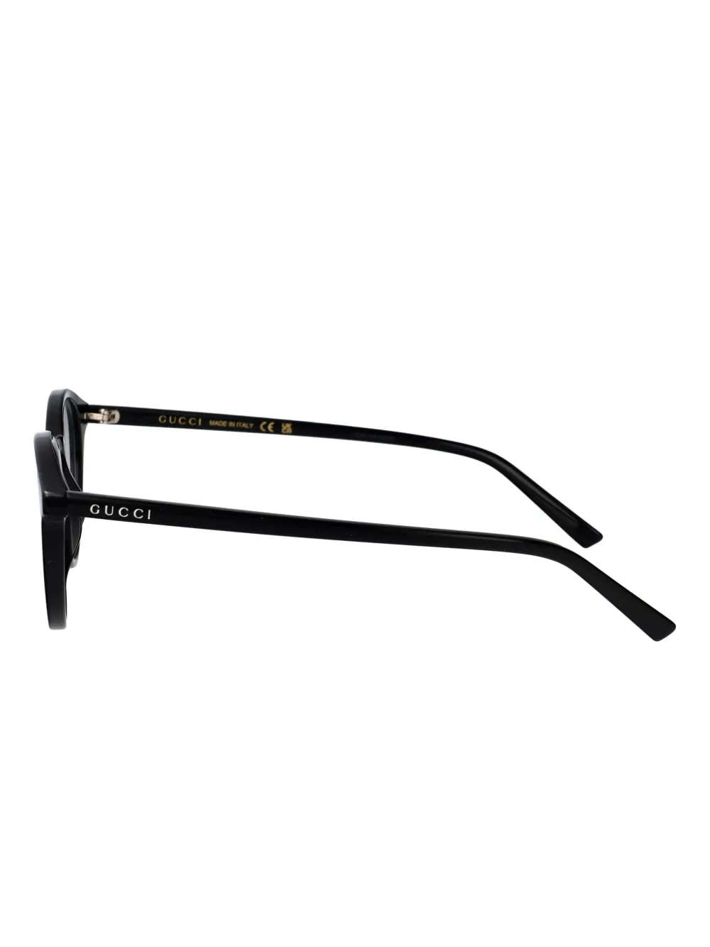 Gucci Eyewear Bril met rond montuur Zwart