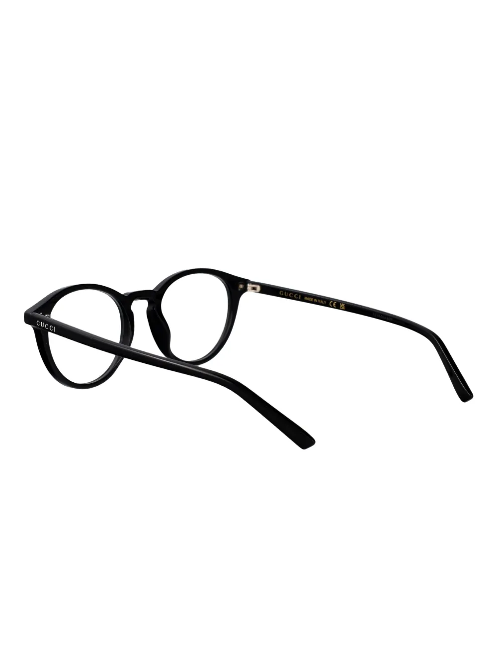 Gucci Eyewear Bril met rond montuur Zwart