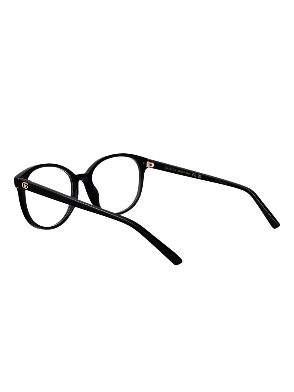 Gucci Eyewear Bril met rond montuur Zwart