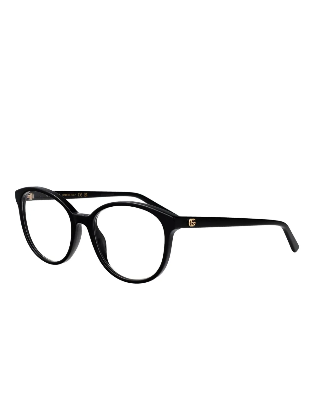 Gucci Eyewear Bril met rond montuur Zwart