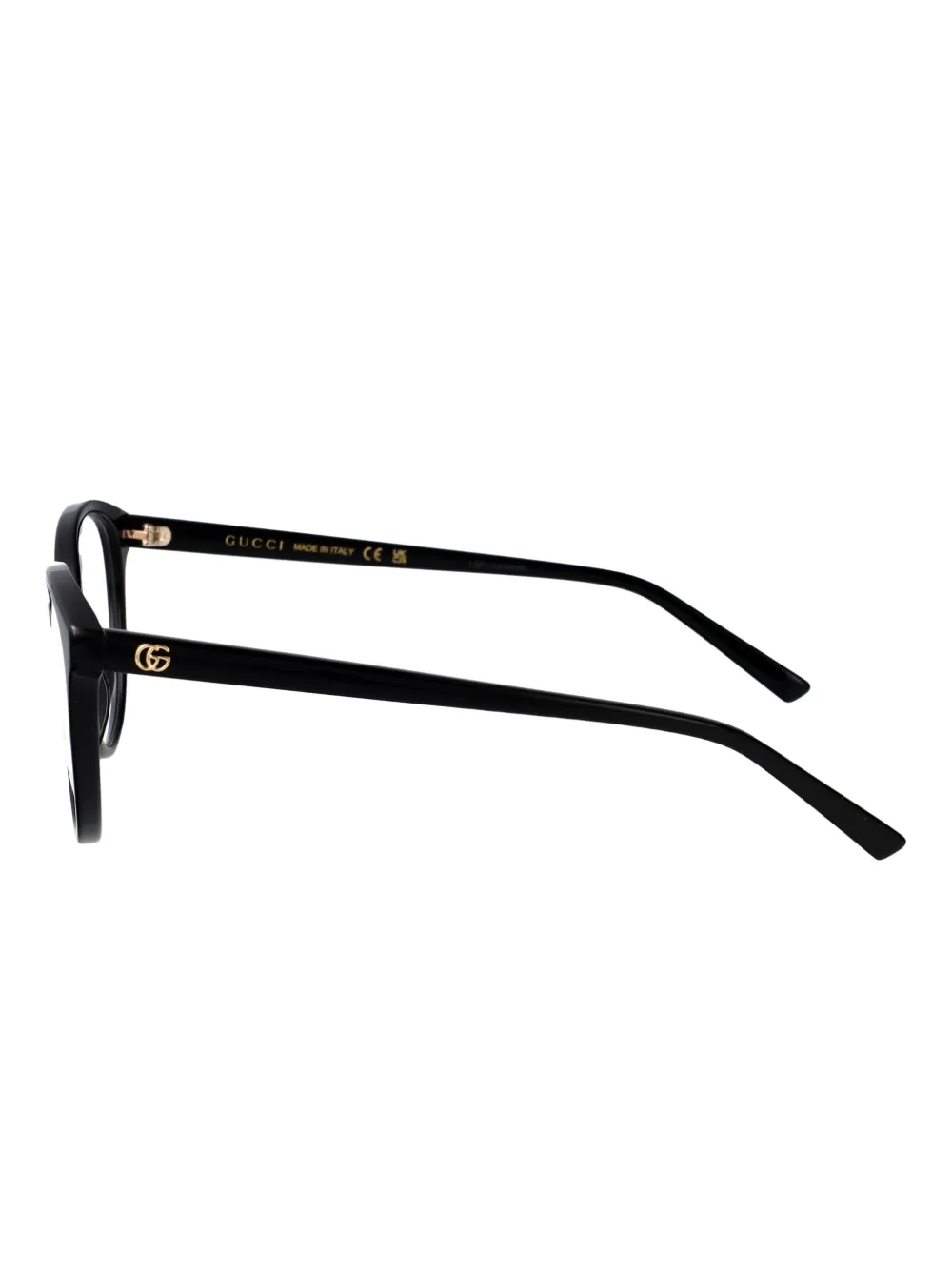 Gucci Eyewear Bril met rond montuur Zwart